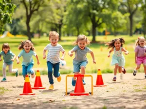 Minimalistyczny pokój dziecięcy z niezbędnymi akcesoriami na pierwszym planie i zbędnymi gadżetami w tle.